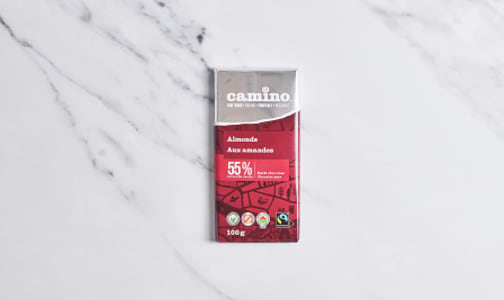 Organic Dark Chocolate Bar with Almonds- Code#: DE272