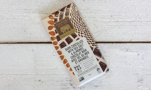Owl Bar - Dark Chocolate with Sea Salt & Almonds- Code#: DE838