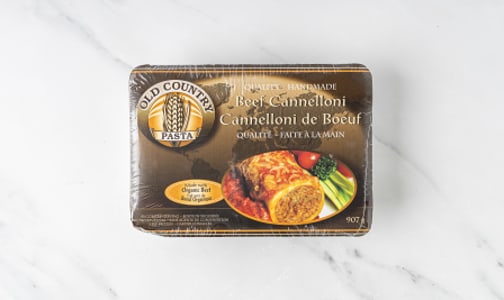 Beef Cannelloni (made with Certified Organic Beef) (Frozen)- Code#: DN3605