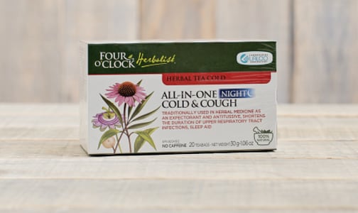All-In-One Cold & Cough Herbal Tea - Night- Code#: DR0345