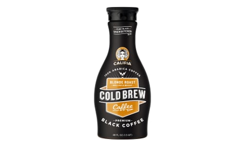 Pure Black Cold Brew Coffee - Unsweetened Blonde Roast- Code#: DR2083