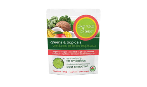 Organic Superfood Pucks Green D-Tox - Mango Coconut Banana (Frozen)- Code#: DR2506