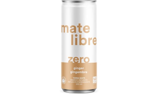 Organic Yerba Mate Energy Infusion - Ginger Zero- Code#: DR2607