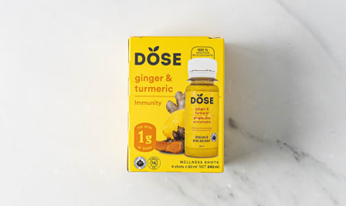 Organic Ginger Turmeric Immunity Shot 4-Pack- Code#: DR2654