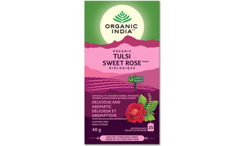 Organic Tulsi Sweet Rose - Stress Reliving and Relaxing- Code#: DR2769