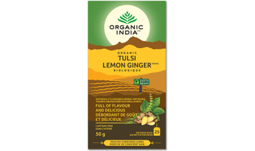 Organic Tulsi Lemon Ginger - Full Of Flavour and Delicious- Code#: DR2771