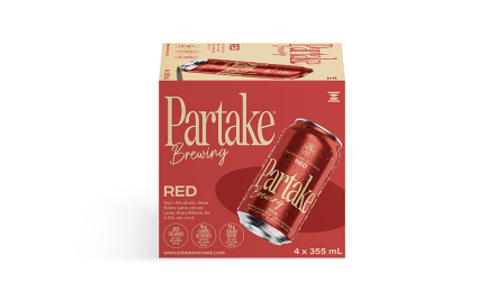 Partake Non Alc Red Ale 4x355ml- Code#: DR3124
