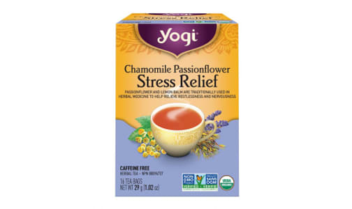 Organic Chamomile Passionflower Stress Relief Tea- Code#: DR3951