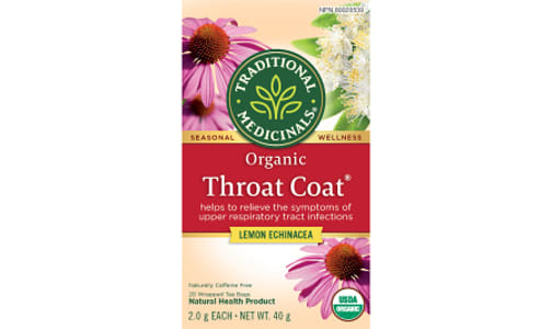 Organic Throat Coat Lemon Echinacea- Code#: DR919