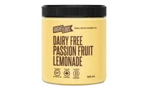 Passion Fruit Lemonade Sorbetto (Frozen)- Code#: DY0103
