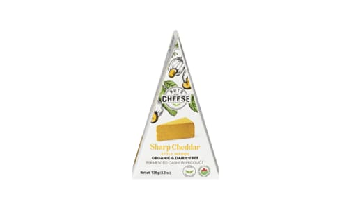 Organic Sharp Cheddar - Cashew Cheese Wedge- Code#: DY0272