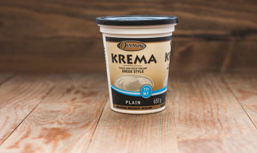 Krema Greek Style Plain Yogurt - 11% MF- Code#: DY064