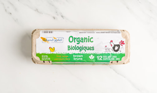 Organic Certified Free Range Brown Eggs- Code#: EG0130