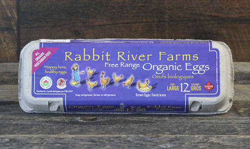 Organic Rabbit River Eggs, Large (Certified)- Code#: EG105