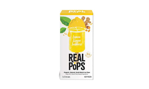 Organic Lemon Ginger Turmeric Pops (Frozen)- Code#: FD0062