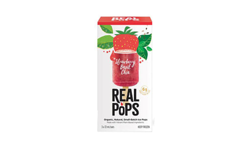 Organic Strawberry Basil Pops (Frozen)- Code#: FD0065