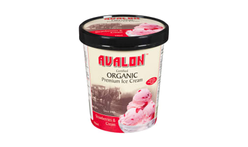 Organic Ice Cream Strawberry Cream (Frozen)- Code#: FD0198