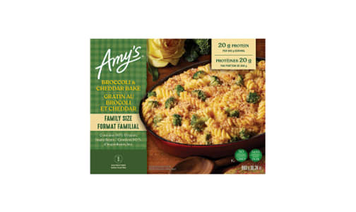 Organic Family Size Broccoli & Cheddar Bake (Frozen)- Code#: FZ0328