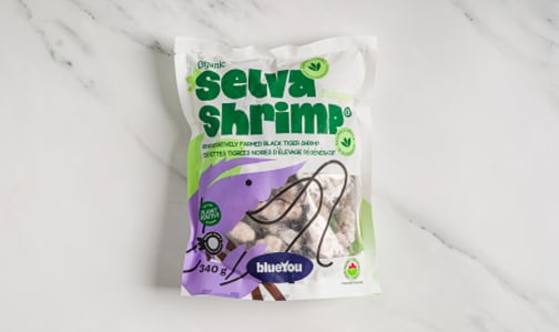 Organic Black Tiger Shrimp 31/40 Peeled, Deveined, Tail-On (Frozen)- Code#: FZ0373
