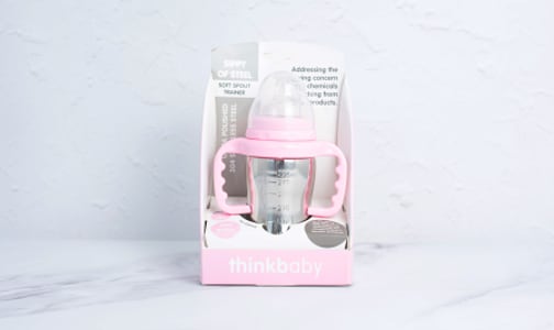 Stainless Steel Sippy Cup - Pink- Code#: HH0477