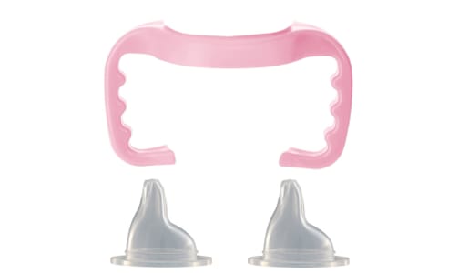 Baby Bottle To Sippy Cup Conversion / Replacement Kit - Pink- Code#: HH0483