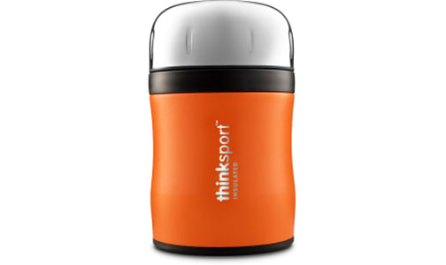 Insulated Food Container With Spork - Orange- Code#: HH0491