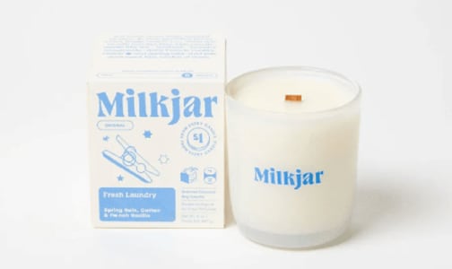 Fresh Laundry Candle - Spring Rain, Cotton and French Vanilla- Code#: HH1008