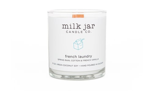 French Laundry Candle - Spring Rain, Cotton and French Vanilla- Code#: HH1008