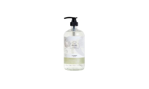 Laundry Detergent Glass Bottle with Pump Bergamot + Lime- Code#: HH1267