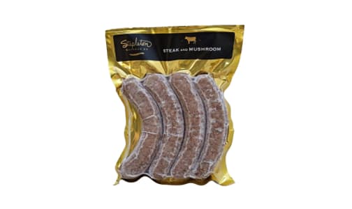 Steak & Mushroom Sausage (Frozen)- Code#: MP0308
