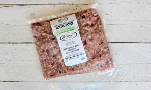 Cran-apple, Sage and Onion Sausage Meat (Frozen)- Code#: MP0460