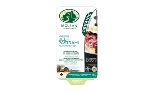 Organic Sliced Beef Pastrami- Code#: MP1044