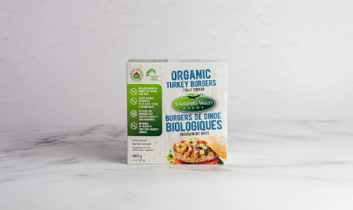 Organic Fully Cooked Turkey Burgers (Frozen)- Code#: MP1081