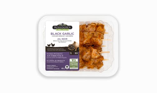 Black Garlic Chicken Breast Skewers (Frozen)- Code#: MP1310FRZ