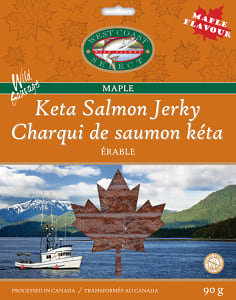 Sleeved Salmon Jerky - Maple- Code#: MP1328