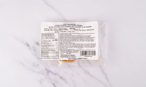 Prawn and Cod Burger with Chipotle, Corn, and Cilantro ( 1 per package) (Frozen)- Code#: MP1369