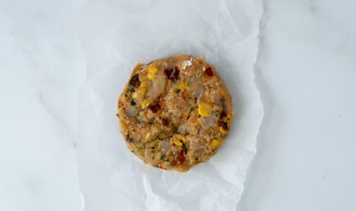 Prawn and Cod Burger with Chipotle, Corn, and Cilantro ( 1 per package) (Frozen)- Code#: MP1369