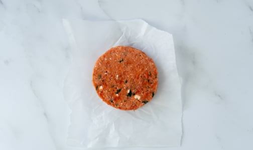 Sockeye Burger with Spinach and Feta (1 per package) (Frozen)- Code#: MP1370