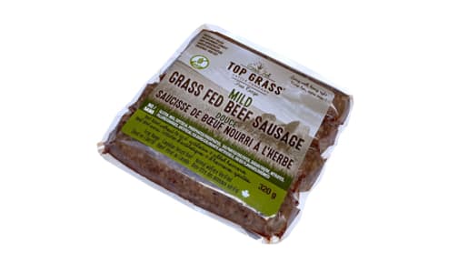 Grass Fed Beef Sausages - Mild (Frozen)- Code#: MP1509