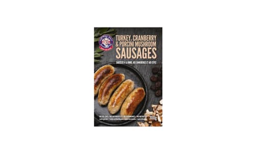 Turkey Porcini Mushroom Sausage (Frozen)- Code#: MP1561