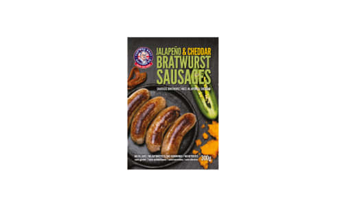 Jalapeno Cheddar Bratwurst Sausage (Frozen)- Code#: MP1562