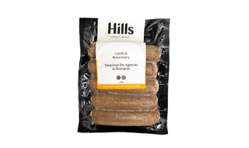 Lamb and Rosemary Sausages (Frozen)- Code#: MP1604