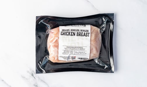 Organic Chicken Breasts Boneless Skinless - 2 Breasts (Frozen)- Code#: MP165-NV