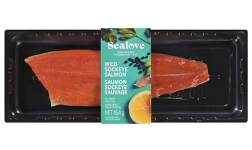 Wild Pacific Salmon Sockeye Fillets (Frozen)- Code#: MP1695