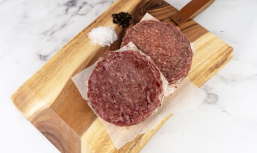 Burger Patties, Grass Fed (Frozen)- Code#: MP0297