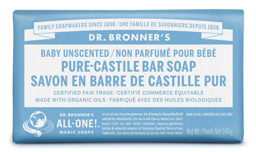 All-One Pure-Castile Bar Soap - Baby Unscented- Code#: PC0113