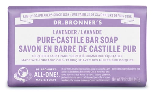 All-One Pure-Castile Bar Soap - Lavender- Code#: PC0115
