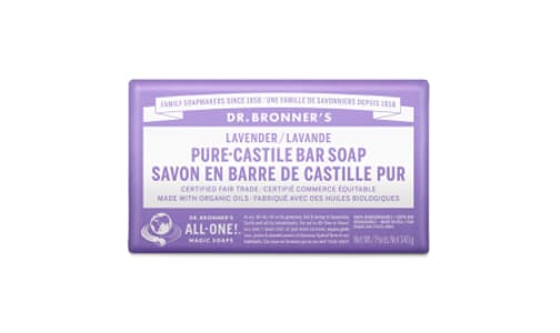 Pure-Castile Bar Soap - Lavender- Code#: PC0115