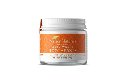 Organic Toothpaste Powder Jar - Citrus Spice- Code#: PC0195