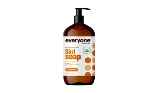 3-in-1 Liquid Soap - Cedar & Citrus- Code#: PC0242